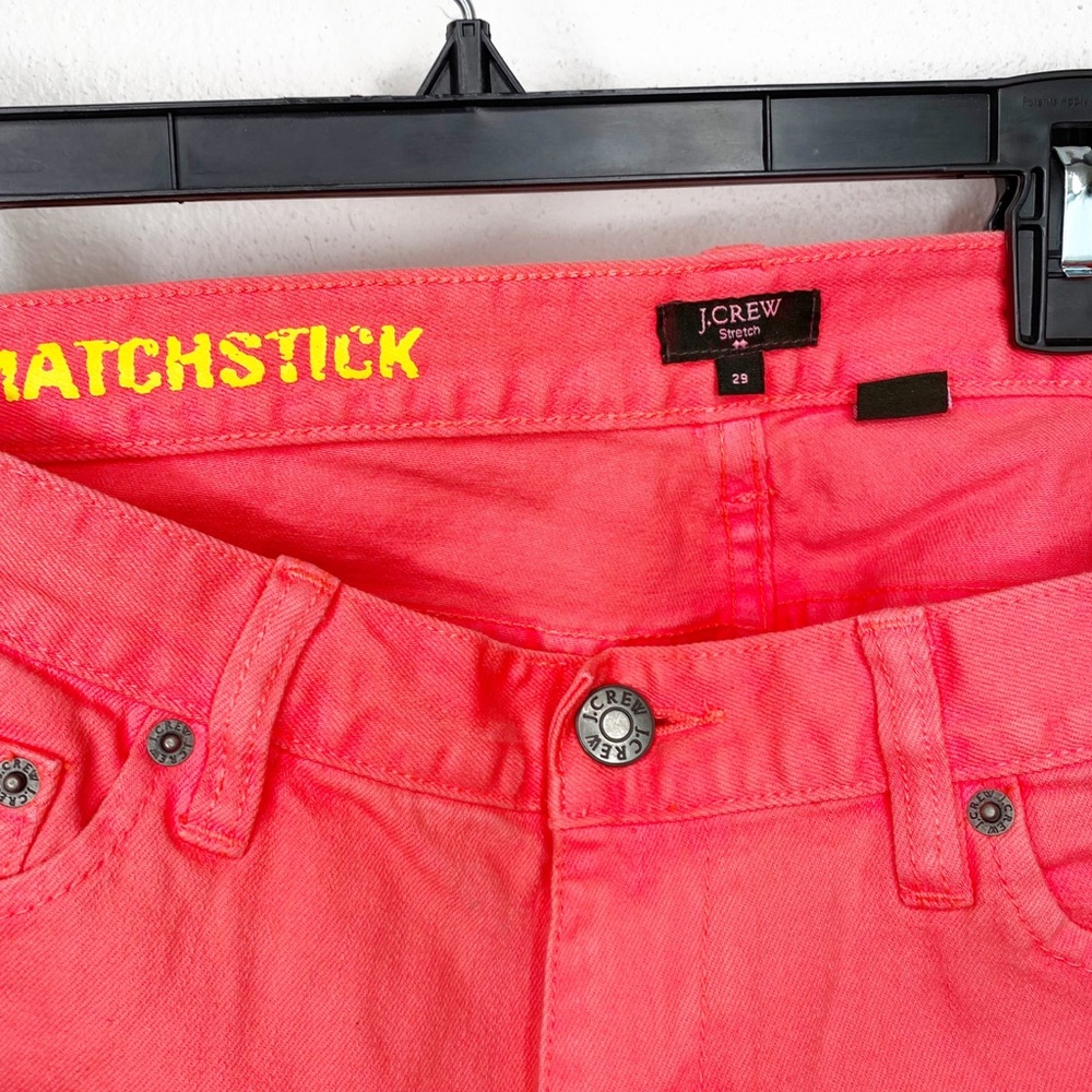 J CREW neon matchstick jeans - Picture 3 of 3